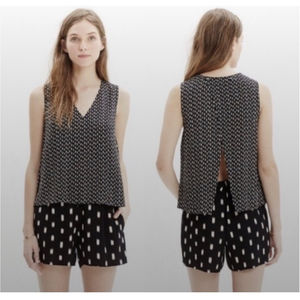 MADEWELL Breezy Overaly Romper In Ikat Brush Romper